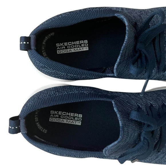 SKECHERS Go Walk Joy Abbie Size 8 Navy Blue Knit Upper Comfort Walking Shoe - Picture 7 of 11